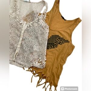 Kimchi Blue AND Truly Madly Deeply tank tops festival shirts Size S